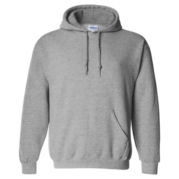Gildan Unisex DryBlend® Hooded Sweatshirt, Sport Grey, Front view