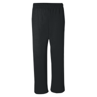 Gildan Unisex Heavy Blend™ Open-Bottom Sweatpants, Black, Front view