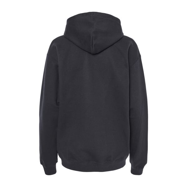 Gildan Unisex Softstyle® Midweight Hooded Sweatshirt, Black, Back view