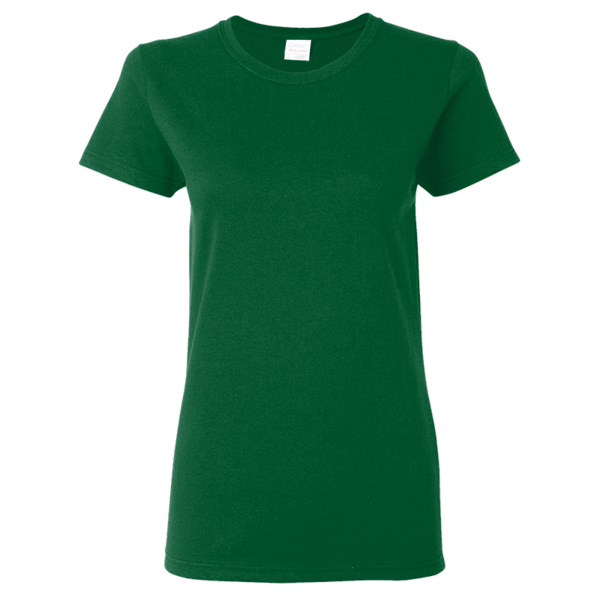 Gildan Women's Heavy Cotton™ T-Shirt, Forest Green, Front view
