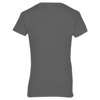 Gildan Women's Heavy Cotton™ V-Neck T-Shirt, Charcoal, Back view