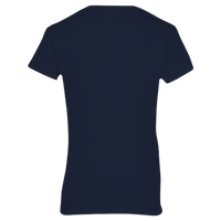 Gildan Women's Heavy Cotton™ V-Neck T-Shirt, Navy, Back view