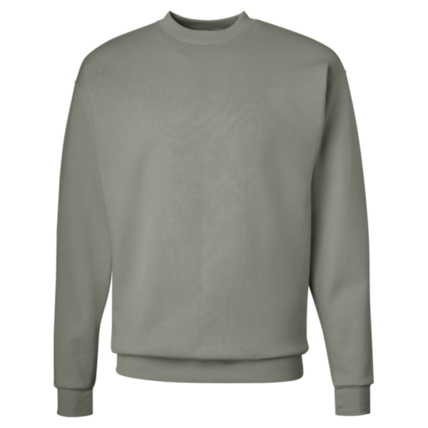 Hanes Unisex EcoSmart® Crewneck Sweatshirt, Stonewashed Green, Front view