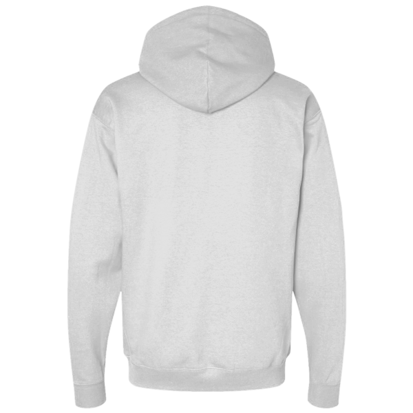 Hanes Unisex EcoSmart® Hooded Sweatshirt, Ash, Back view