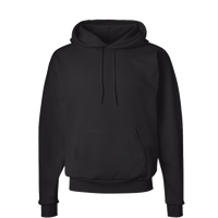 Hanes Unisex EcoSmart® Hooded Sweatshirt, Black, Front view