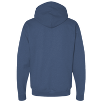Hanes Unisex EcoSmart® Hooded Sweatshirt, Denim Blue, Back view