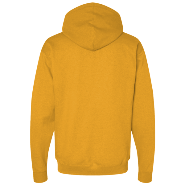 Hanes Unisex EcoSmart® Hooded Sweatshirt, Gold, Back view