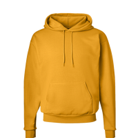 Hanes Unisex EcoSmart® Hooded Sweatshirt, Gold, Front view