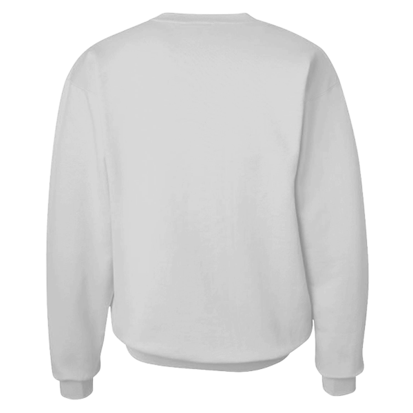Hanes Unisex Ultimate Cotton® Crewneck Sweatshirt, Ash, Back view