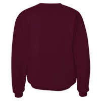 Hanes Unisex Ultimate Cotton® Crewneck Sweatshirt, Maroon, Back view