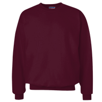 Hanes Unisex Ultimate Cotton® Crewneck Sweatshirt, Maroon, Front view
