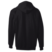 Hanes Unisex Ultimate Cotton® Full-Zip Hooded Sweatshirt, Black, Back view