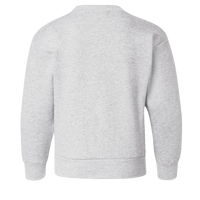 Hanes Youth EcoSmart® Crewneck Sweatshirt, Ash, Back view