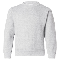 Hanes Youth EcoSmart® Crewneck Sweatshirt, Ash, Front view