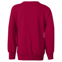 Hanes Youth EcoSmart® Crewneck Sweatshirt, Deep Red, Back view
