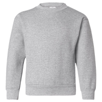 Hanes Youth EcoSmart® Crewneck Sweatshirt, Light Steel, Front view