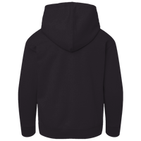 Hanes Youth EcoSmart® Full-Zip Hooded Sweatshirt, Black, Back view
