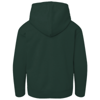 Hanes Youth EcoSmart® Full-Zip Hooded Sweatshirt, Deep Forest, Back view