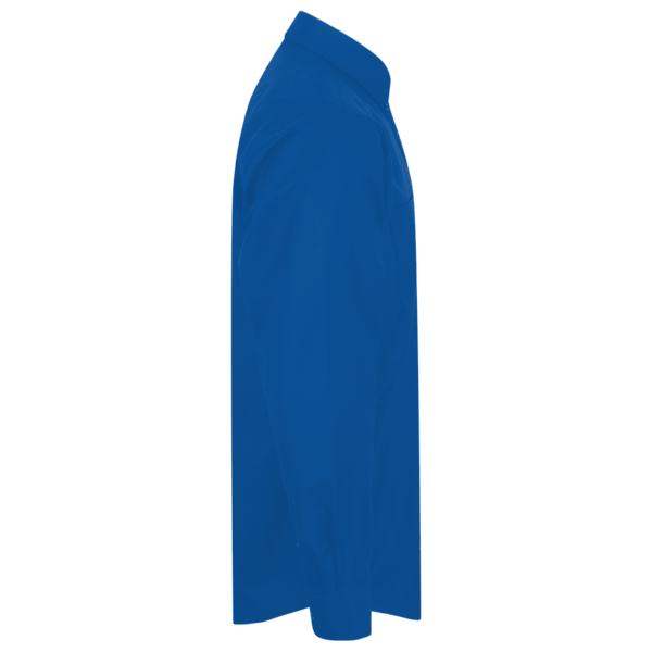 Harriton Men's Tall Easy Blend™ Twill Dress Shirt, French Blue, Right Sleeve view
