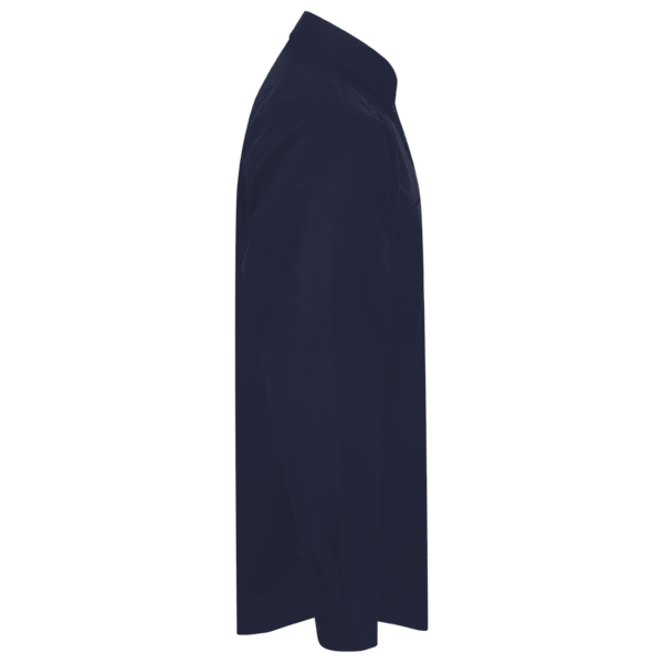 Harriton Men's Tall Easy Blend™ Twill Dress Shirt, Navy, Right Sleeve view
