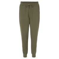 Independent Trading Co. Men's Midweight Fleece Sweatpants, Army, Front view