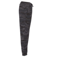 Independent Trading Co. Men's Midweight Fleece Sweatpants, Black Camo, Right Side view