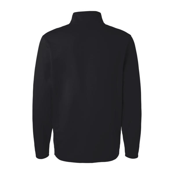 Independent Trading Co. Men's Perform Quarter-Zip Pullover, Black, Back view