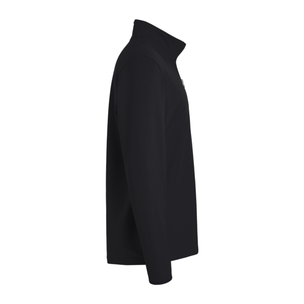 Independent Trading Co. Men's Perform Quarter-Zip Pullover, Black, Right Sleeve view