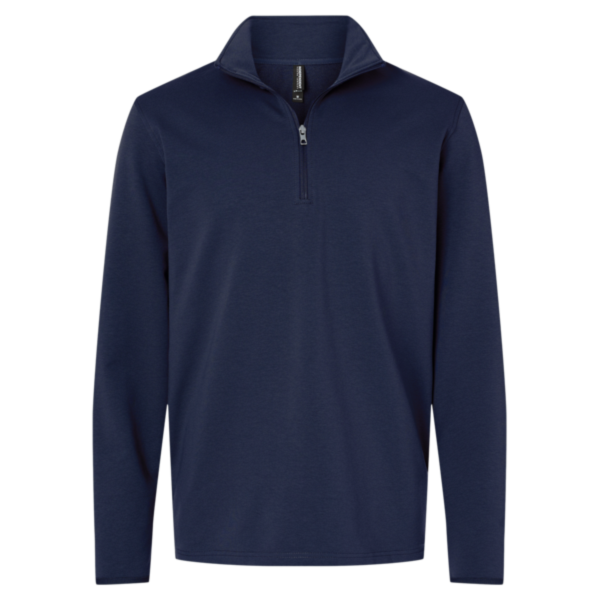 Independent Trading Co. Men's Perform Quarter-Zip Pullover, Classic Navy, Front view