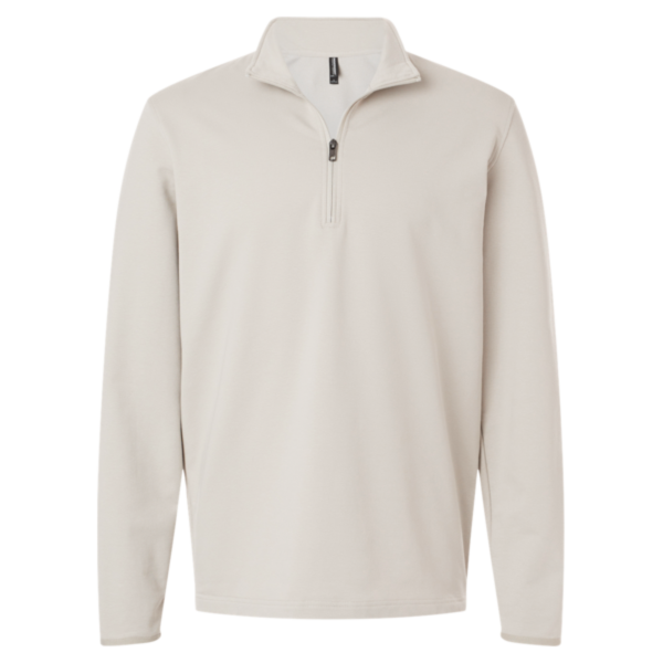 Independent Trading Co. Men's Perform Quarter-Zip Pullover, Smoke, Front view