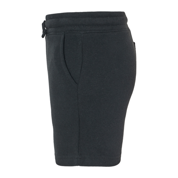 Independent Trading Co. Toddler Lightweight Special Blend Fleece Shorts, Black, Left Side view