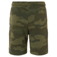 Independent Trading Co. Toddler Lightweight Special Blend Fleece Shorts, Forest Camo Heather, Back view