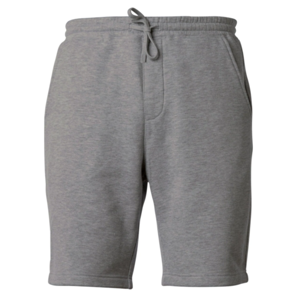 Independent Trading Co. Toddler Lightweight Special Blend Fleece Shorts, Nickel, Front view