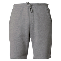 Independent Trading Co. Toddler Lightweight Special Blend Fleece Shorts, Nickel, Front view