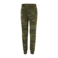 Independent Trading Co. Toddler Lightweight Special Blend Sweatpants, Forest Camo Heather, Back view