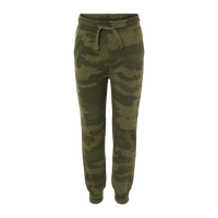 Independent Trading Co. Toddler Lightweight Special Blend Sweatpants, Forest Camo Heather, Front view