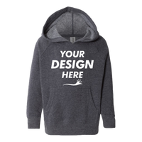 Independent Trading Co. Toddler Special Blend Hooded Raglan Sweatshirt, Midnight Navy / Midnight Navy, Front view, Mockup