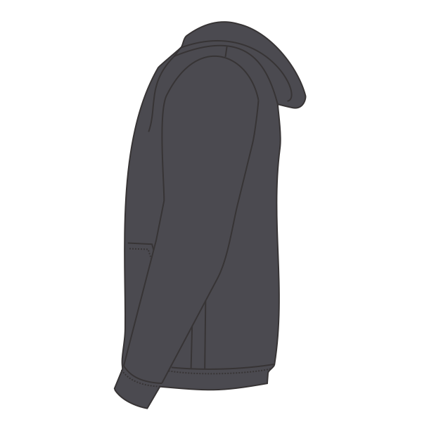 Independent Trading Co. Toddler Special Blend Hooded Raglan Sweatshirt, Midnight Navy / Midnight Navy, Left Sleeve view