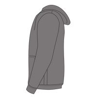 Independent Trading Co. Toddler Special Blend Hooded Raglan Sweatshirt, Nickel / Nickel, Left Sleeve view