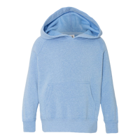 Independent Trading Co. Toddler Special Blend Hooded Raglan Sweatshirt, Pacific / Pacific, Front view