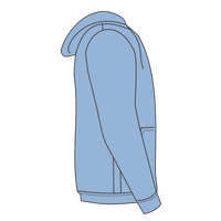 Independent Trading Co. Toddler Special Blend Hooded Raglan Sweatshirt, Pacific / Pacific, Right Sleeve view