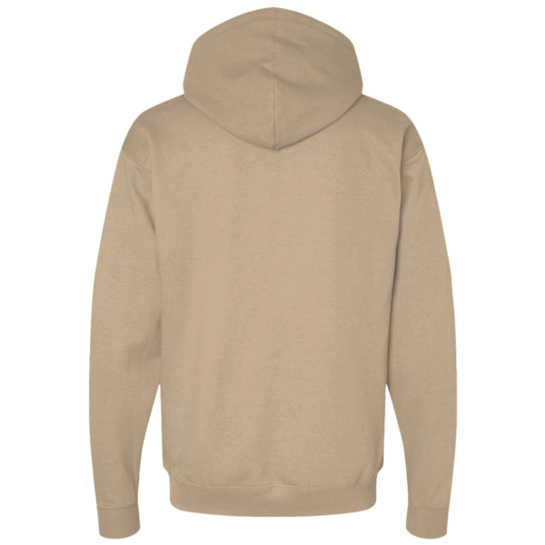 Independent Trading Co. Unisex Avenue Midweight Hooded Sweatshirt, Sandstone, Back view