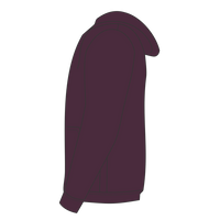 Independent Trading Co. Unisex Heathered French Terry Full-Zip Hooded Sweatshirt, Burgundy Heather / Burgundy Heather, Left Sleeve view