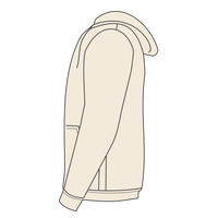Independent Trading Co. Unisex Heathered French Terry Full-Zip Hooded Sweatshirt, Oatmeal Heather / Oatmeal Heather, Left Sleeve view