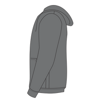 Independent Trading Co. Unisex Heathered French Terry Full-Zip Hooded Sweatshirt, Salt & Pepper / Salt & Pepper, Left Sleeve view