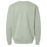 Independent Trading Co. Unisex Heavyweight Crewneck Sweatshirt, Dusty Sage, Back view