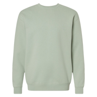Independent Trading Co. Unisex Heavyweight Crewneck Sweatshirt, Dusty Sage, Front view