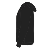Independent Trading Co. Unisex Heavyweight Full-Zip Hooded Sweatshirt, Black, Left Sleeve view