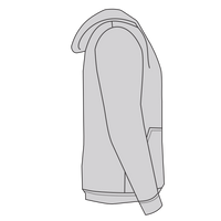 Independent Trading Co. Unisex Heavyweight Full-Zip Hooded Sweatshirt, Grey Heather, Right Sleeve view