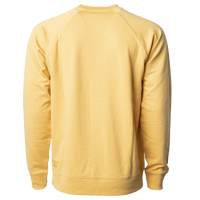 Independent Trading Co. Unisex Icon Lightweight Loopback Terry Crewneck Sweatshirt, Harvest Gold, Back view